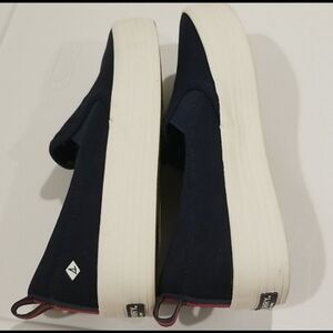 Sperry top sider Navy Slip-On Boat 😍Platform Sole
